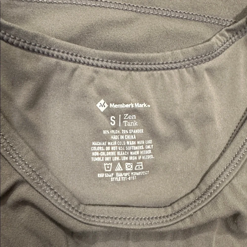 Gray Racerback Tank Top - Picture 3 of 3